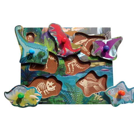 Dinosaur Fossil Puzzle - 5 Pieces - Modern Teaching Aids NZ