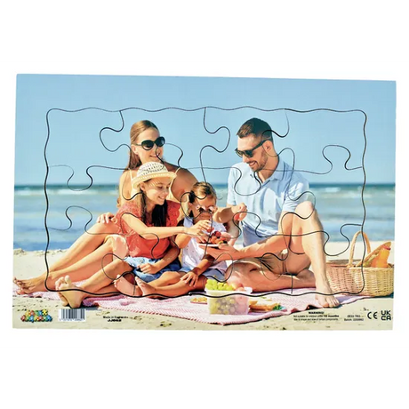 Family Beach Picnic Puzzle 12pc - Modern Teaching Aids NZ