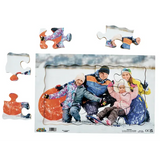 Family at the Snow Puzzle 12pc - Modern Teaching Aids NZ