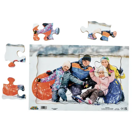 Family at the Snow Puzzle 12pc - Modern Teaching Aids NZ