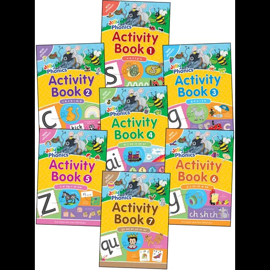 Jolly Phonics Activity Books Set 1-7 PrecursLETTER - Modern Teaching Aids NZ
