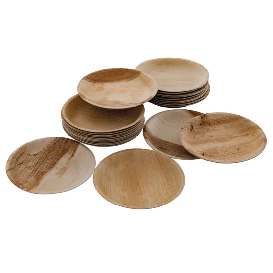 Palm Leaf Eco Plate 18 cm - Pack of 25 - Modern Teaching Aids NZ