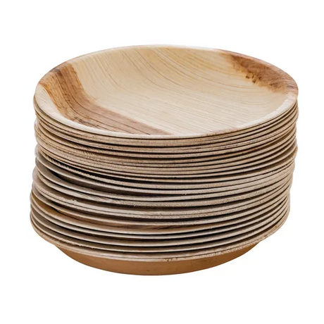 Palm Leaf Eco Plate 18 cm - Pack of 25 - Modern Teaching Aids NZ