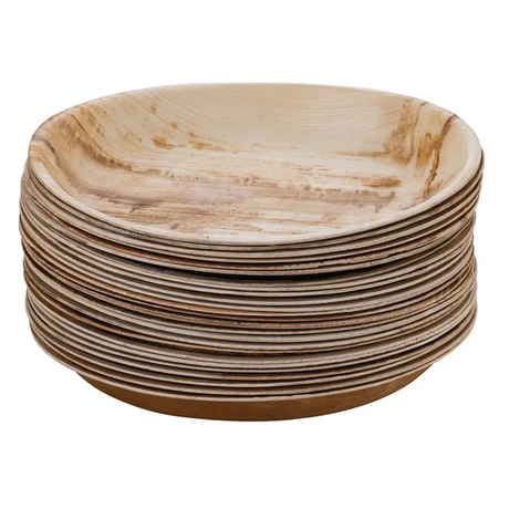 Palm Leaf Eco Plate 25 cm - Pack of 25 - Modern Teaching Aids NZ