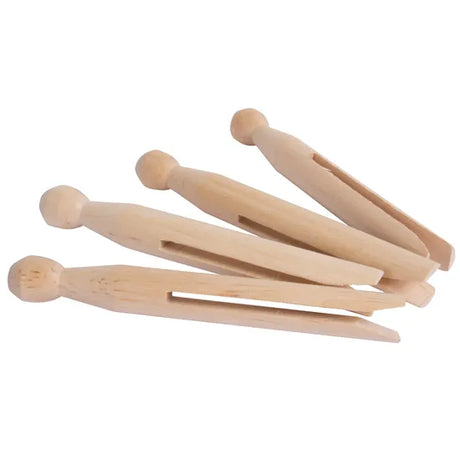 Wooden Dolly Pegs - Pack of 48 - Modern Teaching Aids NZ