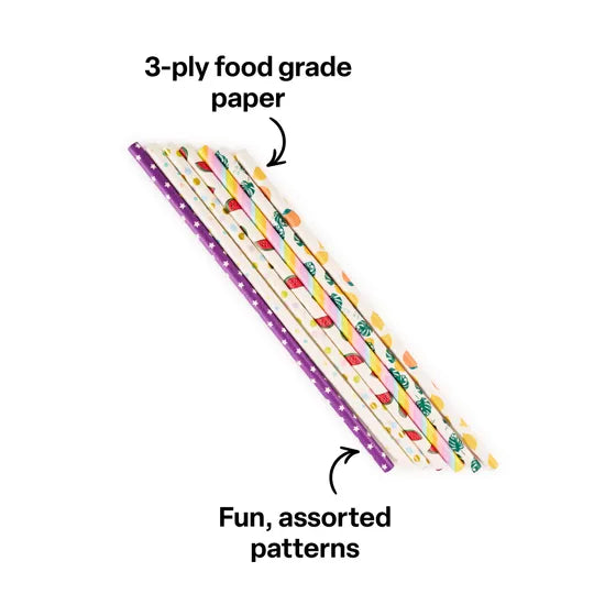 Assorted Paper Straws - Pack of 500 - Modern Teaching Aids NZ