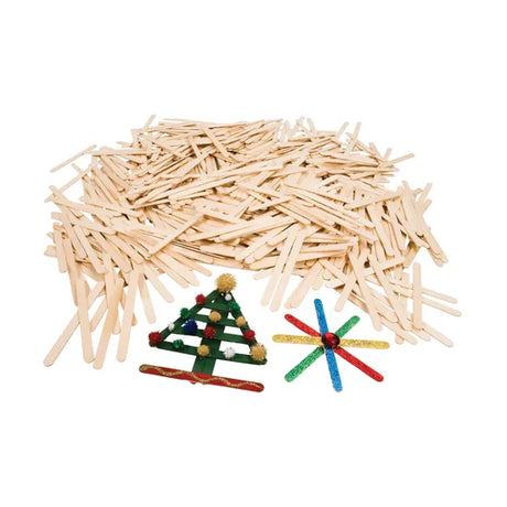 Paddle Pop Sticks Plain - Pack of 1000 - Modern Teaching Aids NZ