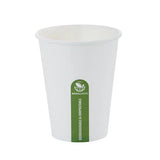 White Eco Paper Cups 8OZ - Pack of 50 - Modern Teaching Aids NZ