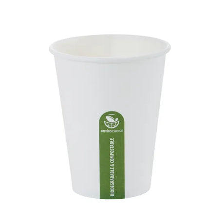 White Eco Paper Cups 8OZ - Pack of 50 - Modern Teaching Aids NZ