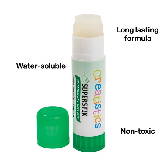 Creatistics Superstik Glue Stick 35G - Each - Modern Teaching Aids NZ