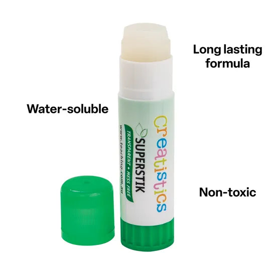 Creatistics Superstik Glue Stick 35G - Pack of 12 - Modern Teaching Aids NZ