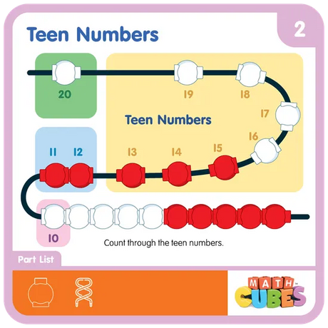 Math Cubes - Bead Strings - Modern Teaching Aids NZ