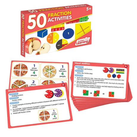 50 Fraction Activity Cards - Modern Teaching Aids NZ