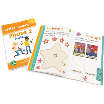 Phase 2 Workbook - Letter Sounds - Modern Teaching Aids NZ