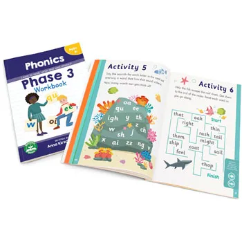 Phase 3 Workbook - Phonics - Modern Teaching Aids NZ