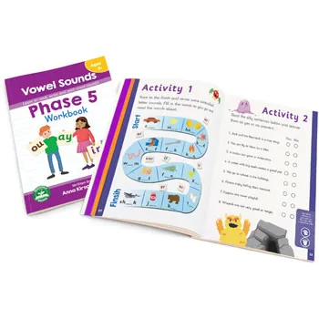 Phase 5 Workbook - Vowel Sounds - Modern Teaching Aids NZ