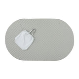 Quilted Oval Playmat Grey 200 x 120cm - Modern Teaching Aids NZ
