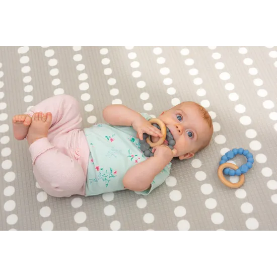 Moon Teether - Soft Blue - Modern Teaching Aids NZ