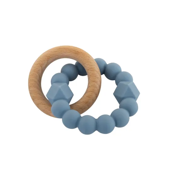 Moon Teether - Soft Blue - Modern Teaching Aids NZ