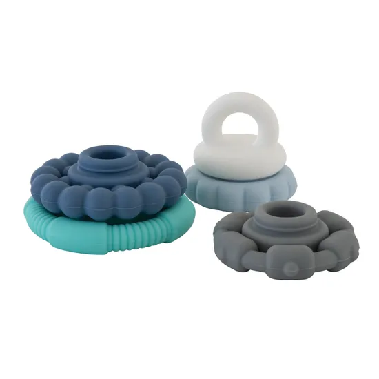 Silicone Stacker Cool Tones - Modern Teaching Aids NZ