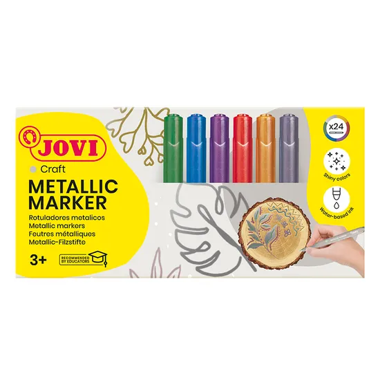 Metallic Markers - Pack of 24 - Modern Teaching Aids NZ