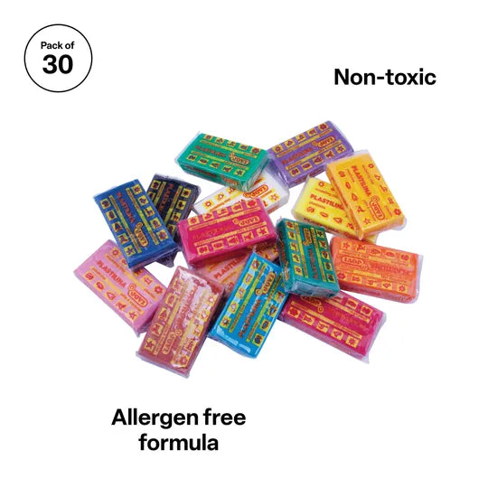 Modelling Clay Asst Colours - 30 x 50g - Modern Teaching Aids NZ