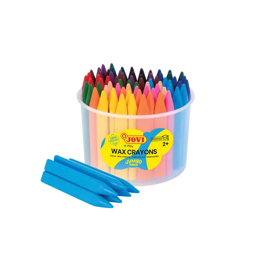 Jovicolor Triwax School Crayons - Tub of 72 - Modern Teaching Aids NZ