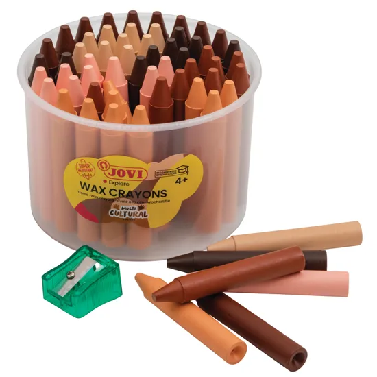 Round Cultural Crayons - Tub of 60 - Modern Teaching Aids NZ