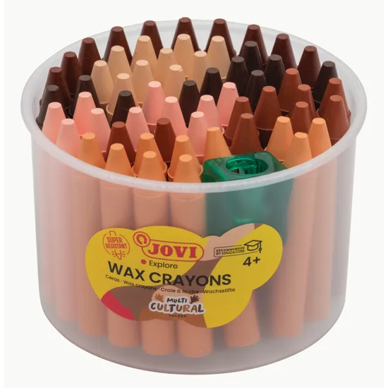 Round Cultural Crayons - Tub of 60 - Modern Teaching Aids NZ