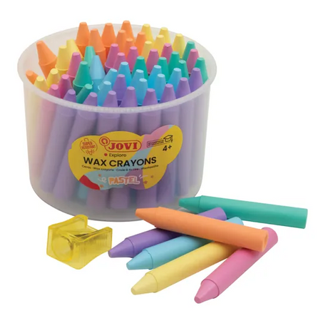 Round Pastel Crayons - Tub of 60 - Modern Teaching Aids NZ