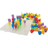 Translucent Pegs on Clear Board - Modern Teaching Aids NZ