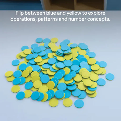 Teachables Double-Sided Counters - Yellow & Blue, 200 Pieces - Modern Teaching Aids NZ