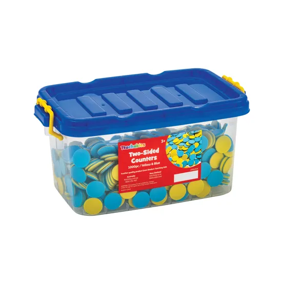 Teachables Double-Sided Counters - Yellow & Blue, 1000 Pieces - Modern Teaching Aids NZ