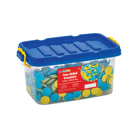 Teachables Double-Sided Counters - Yellow & Blue, 1000 Pieces - Modern Teaching Aids NZ