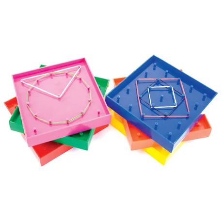 Teachables Small Geometric Pin Boards - Set of 6 - Modern Teaching Aids NZ