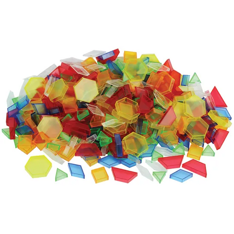 Teachables Translucent Pattern Blocks - Set of 360 - Modern Teaching Aids NZ