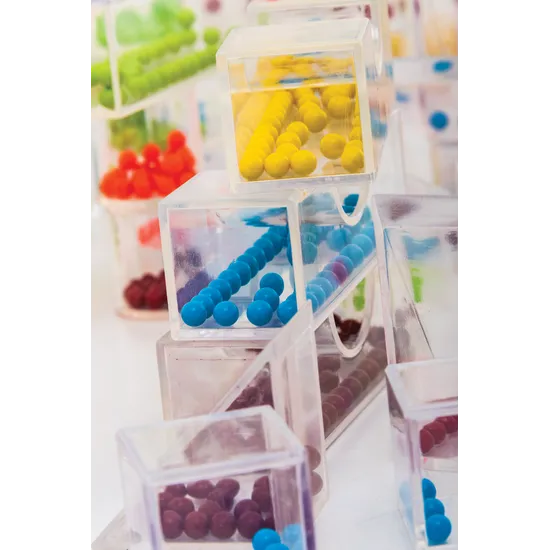 Teachables - Bead Building Blocks - 100 pieces - Modern Teaching Aids NZ
