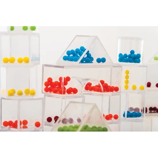 Teachables - Bead Building Blocks - 100 pieces - Modern Teaching Aids NZ