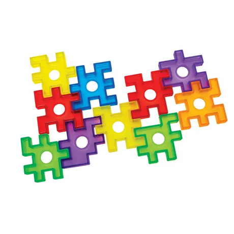 Teachables - Transparent Waffle Blocks - 72  Pieces - Modern Teaching Aids NZ