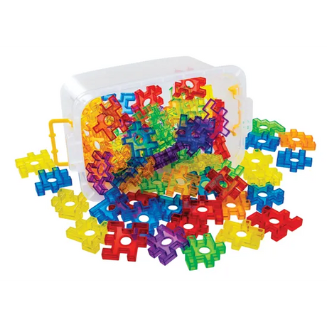 Teachables - Transparent Waffle Blocks - 72  Pieces - Modern Teaching Aids NZ