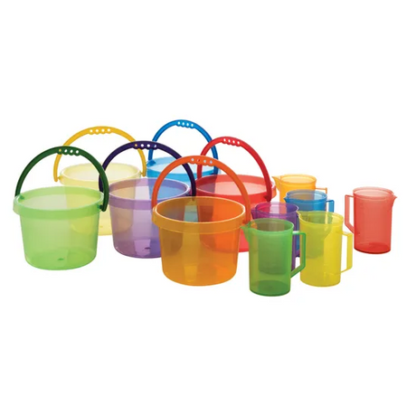 Rainbow Translucent Pouring Set of 12 - Modern Teaching Aids NZ