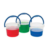 Clear Bucket with Coloured Handle