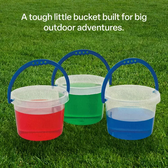 Clear Bucket with Coloured Handle