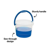 Clear Bucket with Coloured Handle