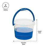 Clear Bucket with Coloured Handle