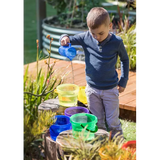 Rainbow Translucent Buckets Set of 6 - Modern Teaching Aids NZ