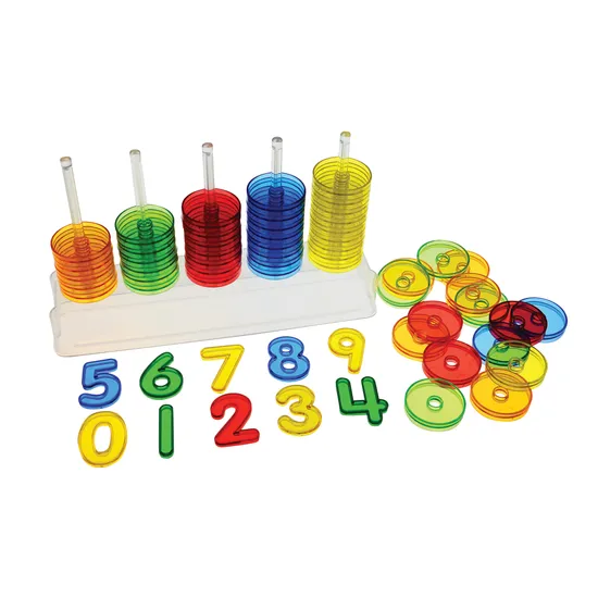 Teachables Translucent Abacus Set - Early Maths Tool - Modern Teaching Aids NZ