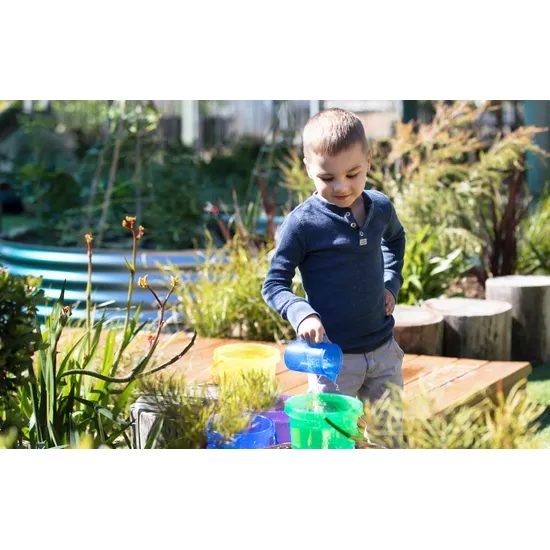 Rainbow Translucent Jugs Set of 6 - Modern Teaching Aids NZ