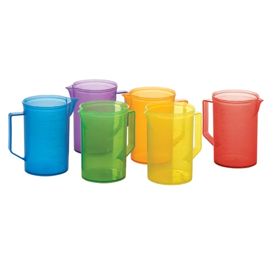Rainbow Translucent Jugs Set of 6 - Modern Teaching Aids NZ