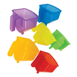 Rainbow Translucent Funnels Set of 6 - Modern Teaching Aids NZ